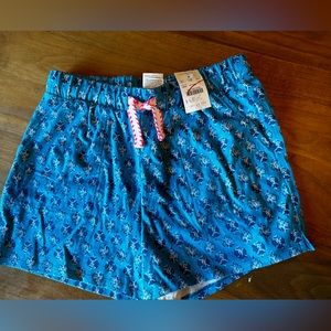 NWT // JCrew // Crewcuts Girls cotton shorts // blue flowers  // Large